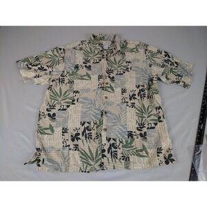 Island‎ Blue Button Down Mens Shirt XXL Multicolor Island Shirt Sleeve Travel